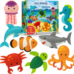 Craftorama sewing kit contents for kids with 165 pieces to spark creativity.