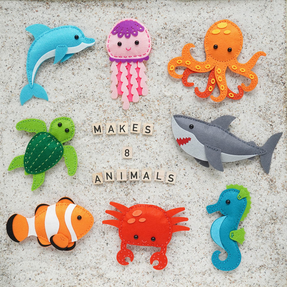 Craftorama sewing kit fosters quiet, focused play and pride in handmade animal crafts.