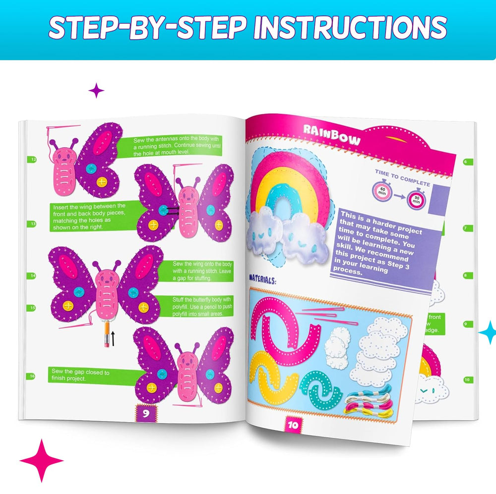 CraftsBee beginner-friendly sewing kit for girls