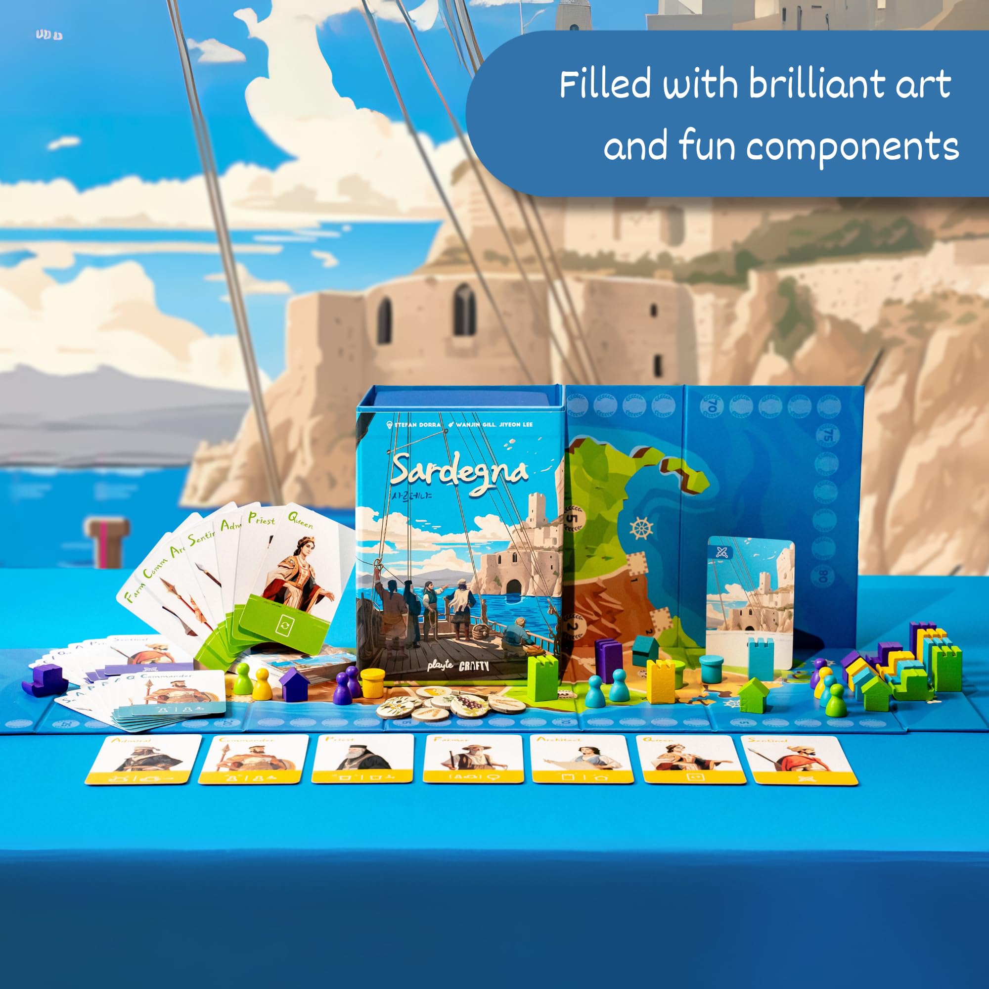 Crafty Games Sardegna Gateway network tiles form strategic routes during play.