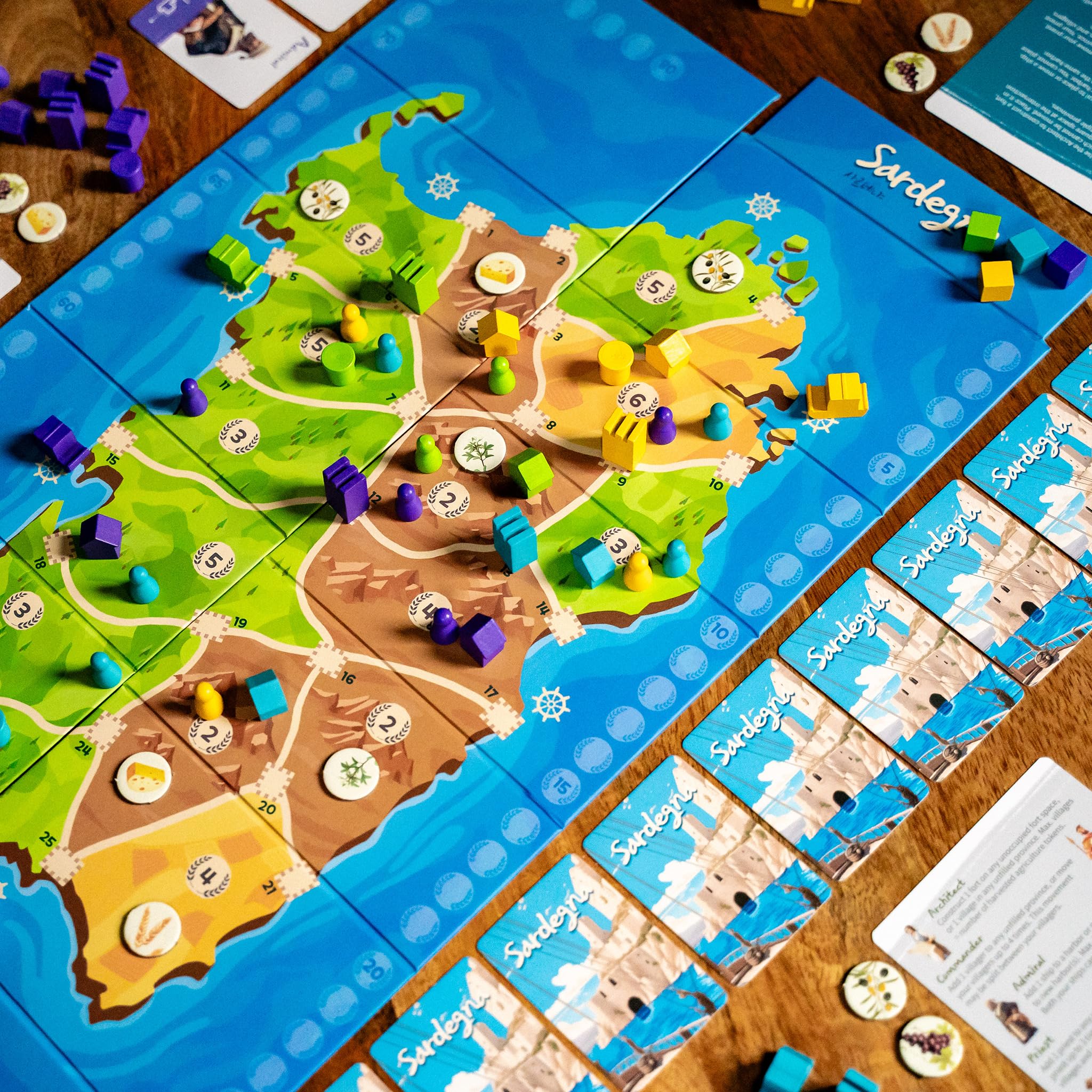 Crafty Games Sardegna Gateway premium art enhances table presence during play.