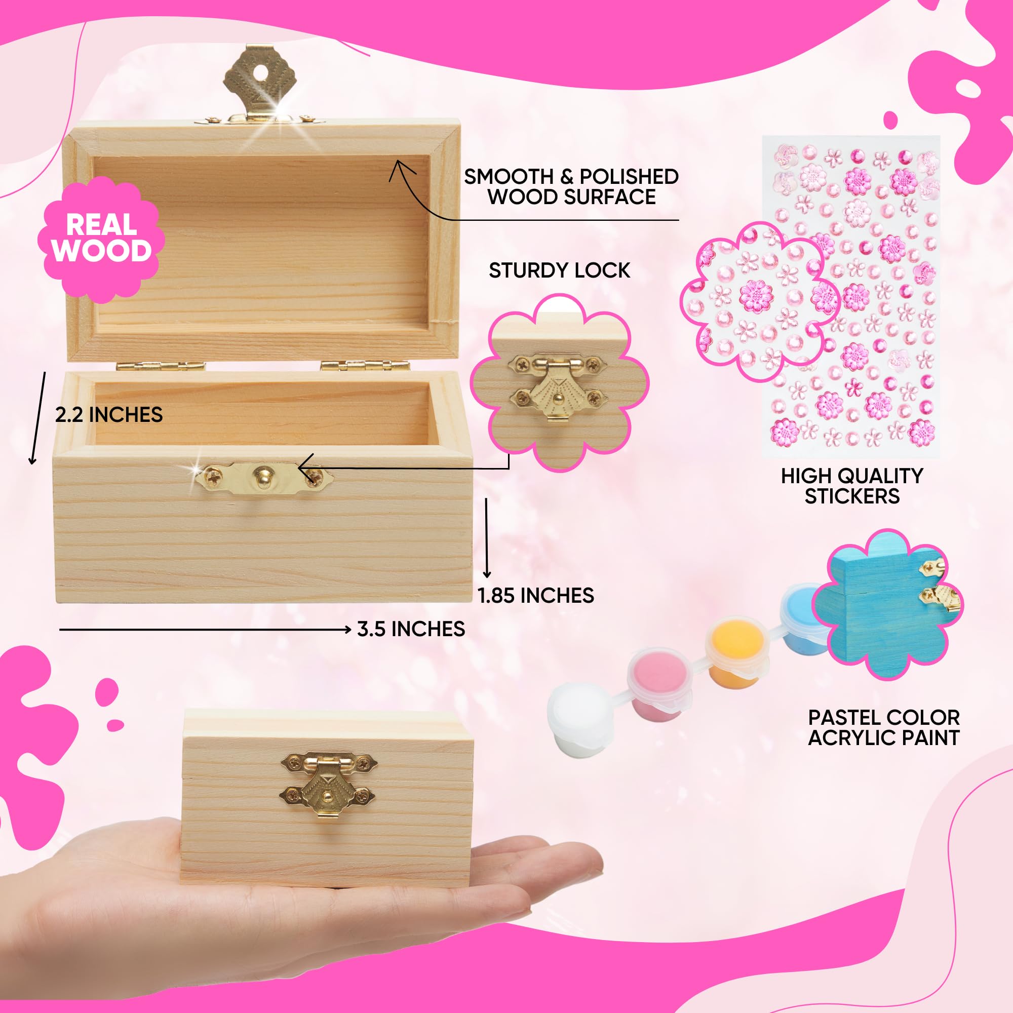 Crafty Happitoys sticker sheets for decorating chests and party favors