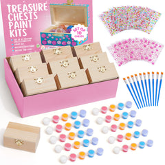 Crafty Happitoys wooden treasure box ready for painting and kids' craft