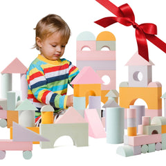 Crafty Happittoys jumbo foam blocks set with storage bag for easy cleanup