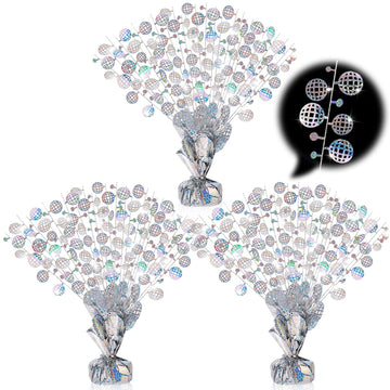 CraftyDream disco spray centerpiece with base adds festive table sparkle for parties.
