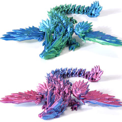 Cranado 9-inch articulated dragon with wings adds dynamic desk display.
