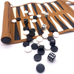 Crayfomo travel backgammon case with zip keeps pieces secure during cruises and camping