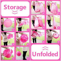 Crayline Pink Princess Tent suitable for indoor and outdoor play