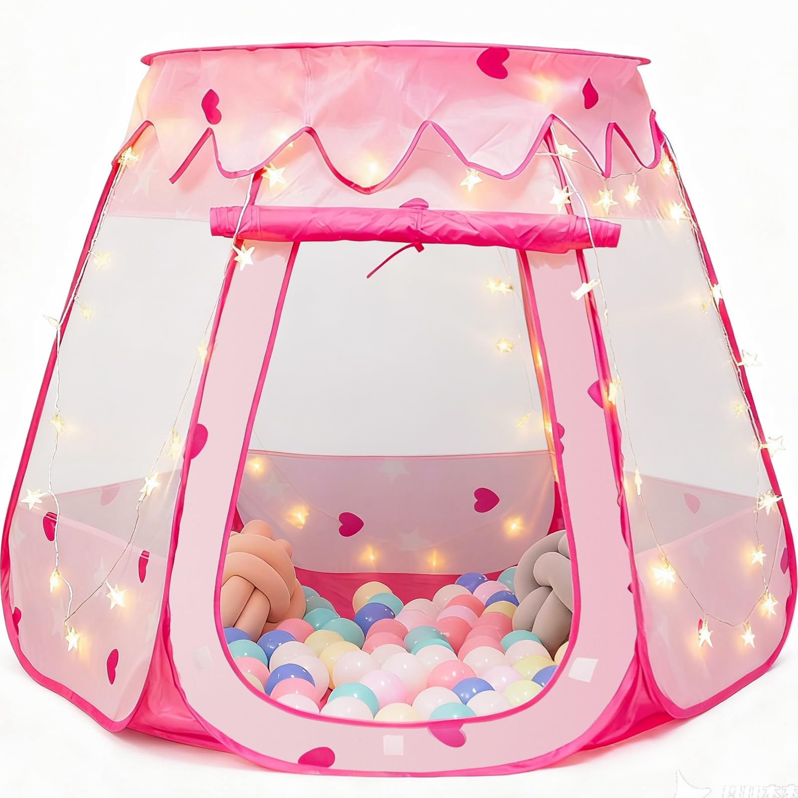Crayline pop-up princess tent with rapid setup for playtime