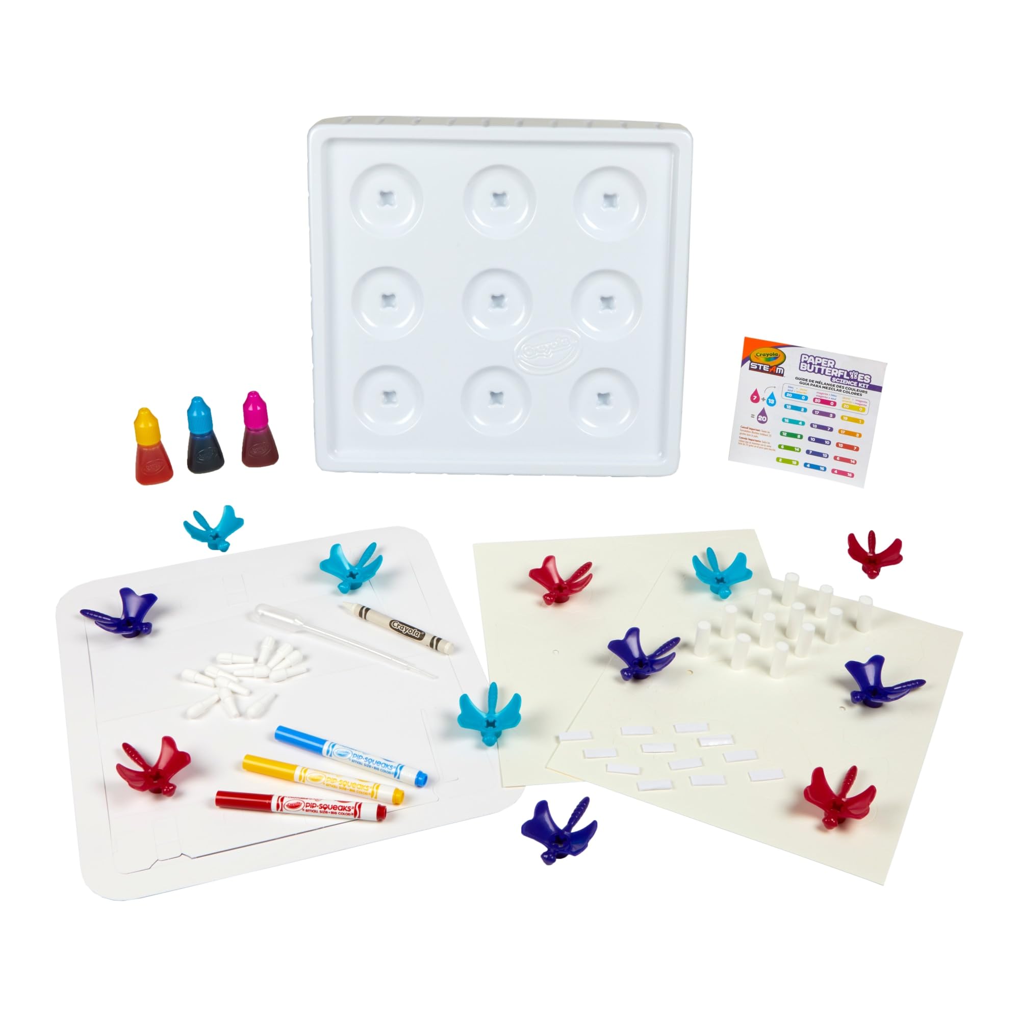 Crayola 12 wicking butterflies kit with colorful butterfly designs
