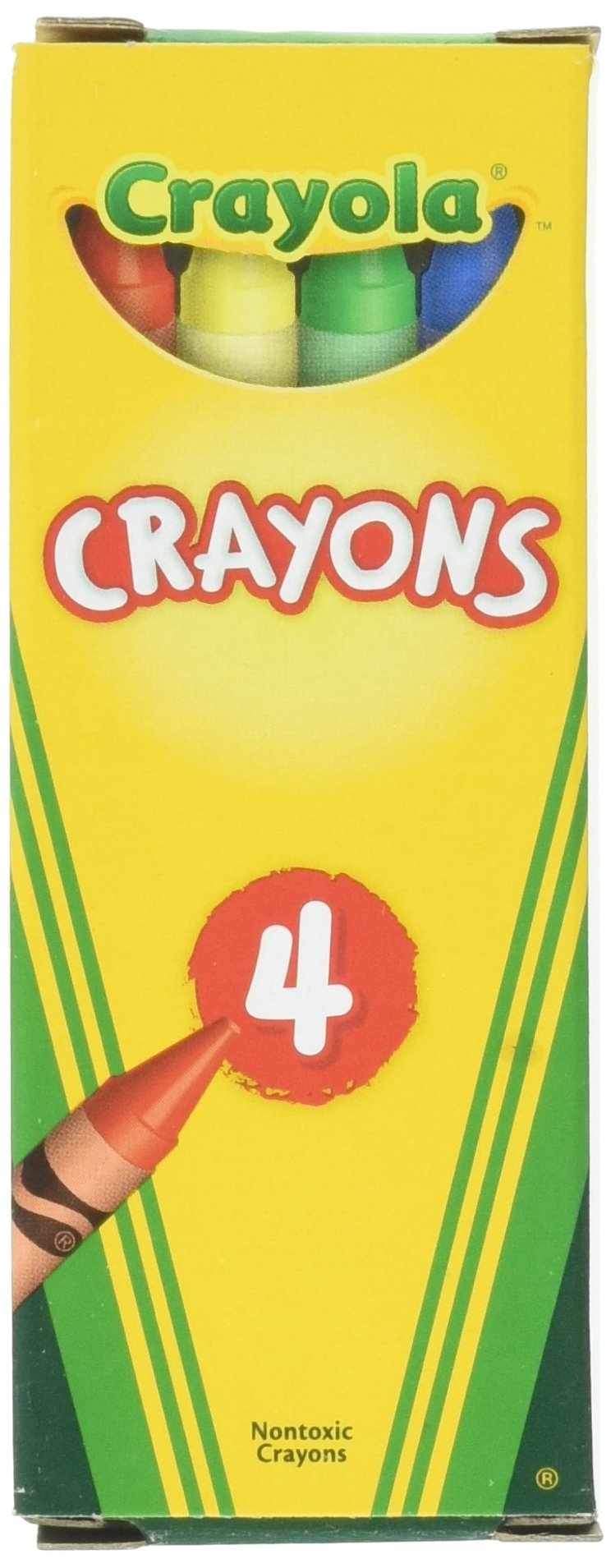 Crayola 4-ct party favor crayons, 24 boxes, ideal for celebrations and classroom crafts.