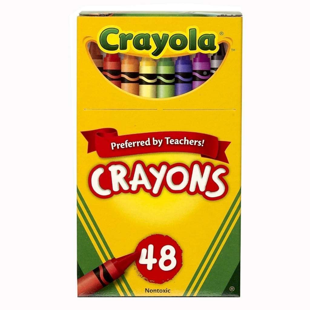 Crayola 48ct crayons pack 2, open color palette, versatile for creative detail.