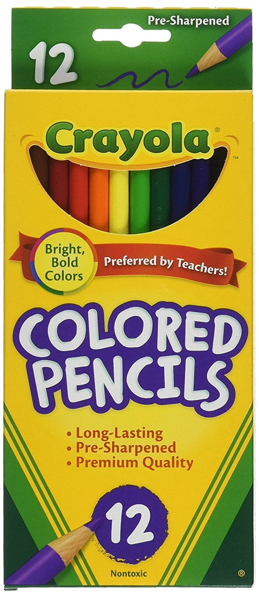 Crayola 68-4012 colored pencils, 36 pre-sharpened for school art