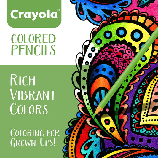 Crayola adult colored pencils fine-point tips enable precise lines