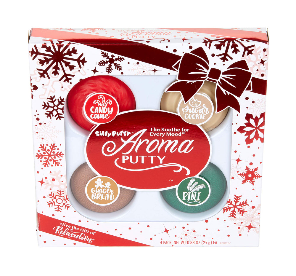 Crayola Aroma Putty gift-set packaging highlights seasonal scents for sharing