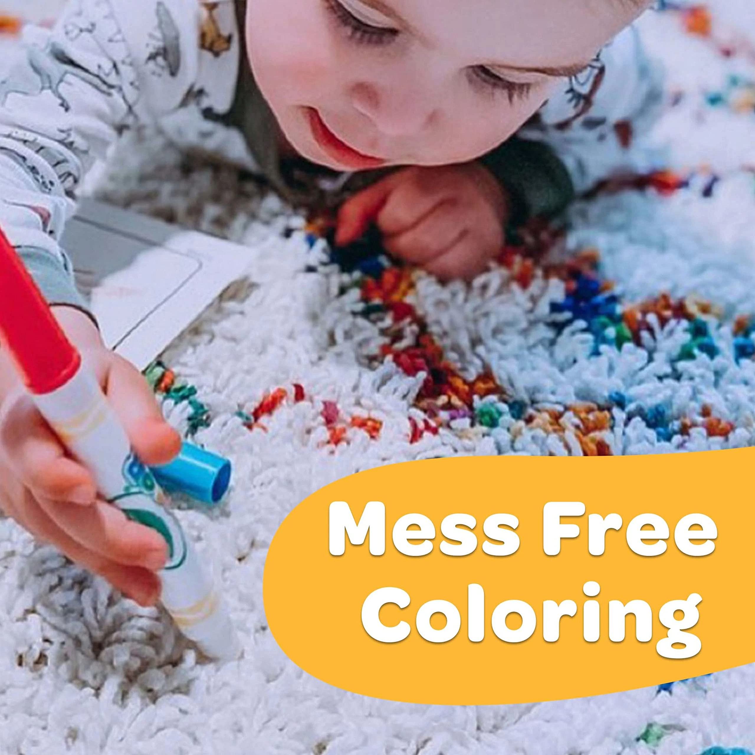 Crayola Baby Shark characters come to life as colors on Color Wonder paper.