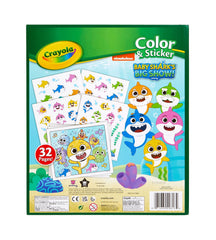 Crayola Baby Shark sticker set provides 50+ stickers for crafts