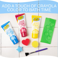 Crayola Bath Tub Mini Paint Set artists palette for easy color mixing
