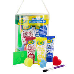 Crayola Bath Tub Mini Paint Set color palette ready for creative bath art