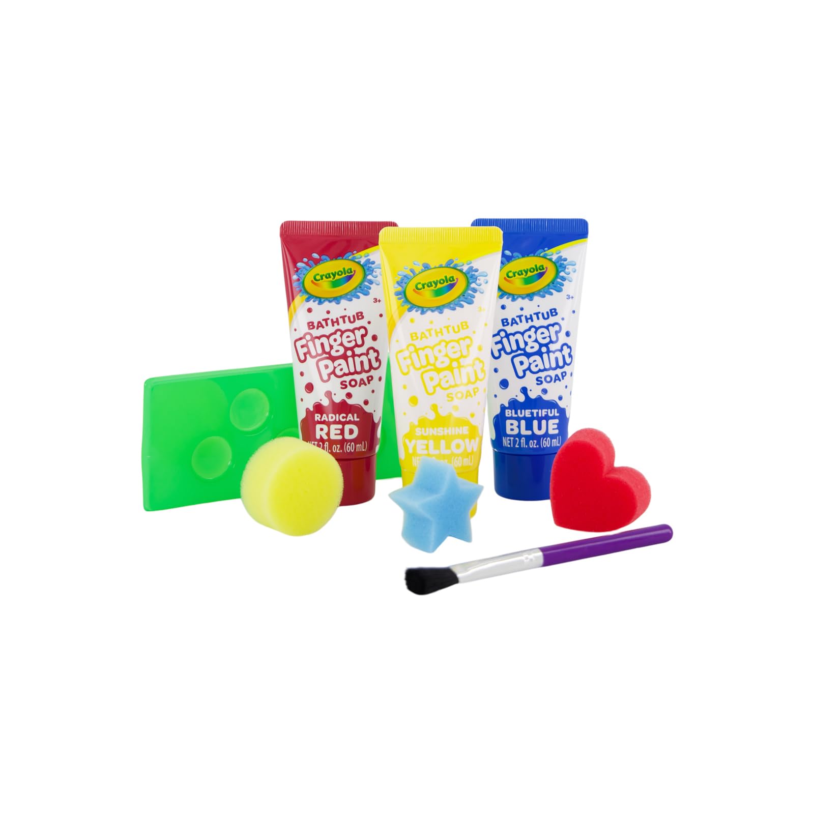 Crayola Bath Tub Mini Paint Set yellow finger paints for cheerful bath art