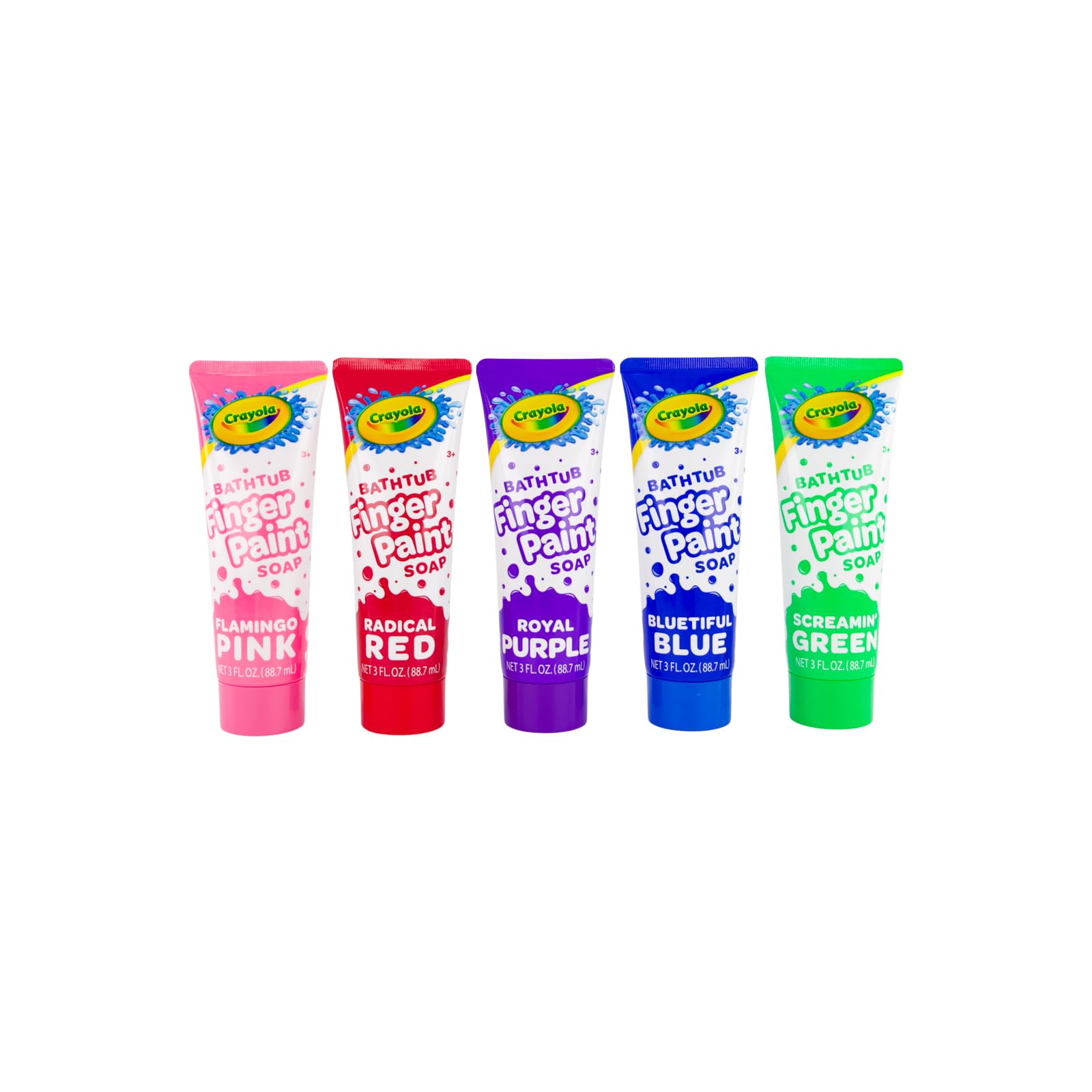Crayola Bathtub Fingerpaint Bluetiful Blue 3oz for washable bath art sessions.