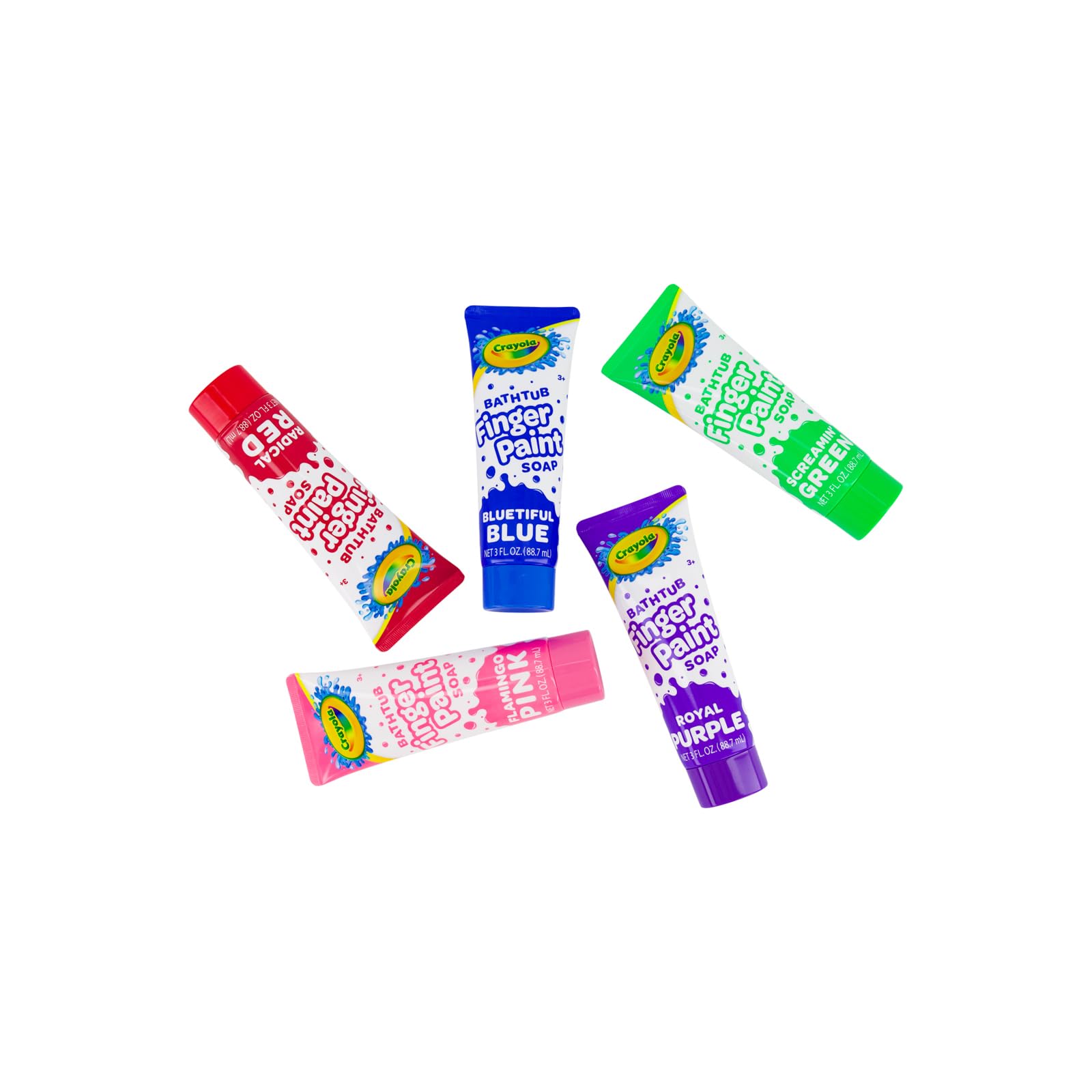 Crayola Bathtub Fingerpaint Screamin-Green 3oz for splashy bath color play.