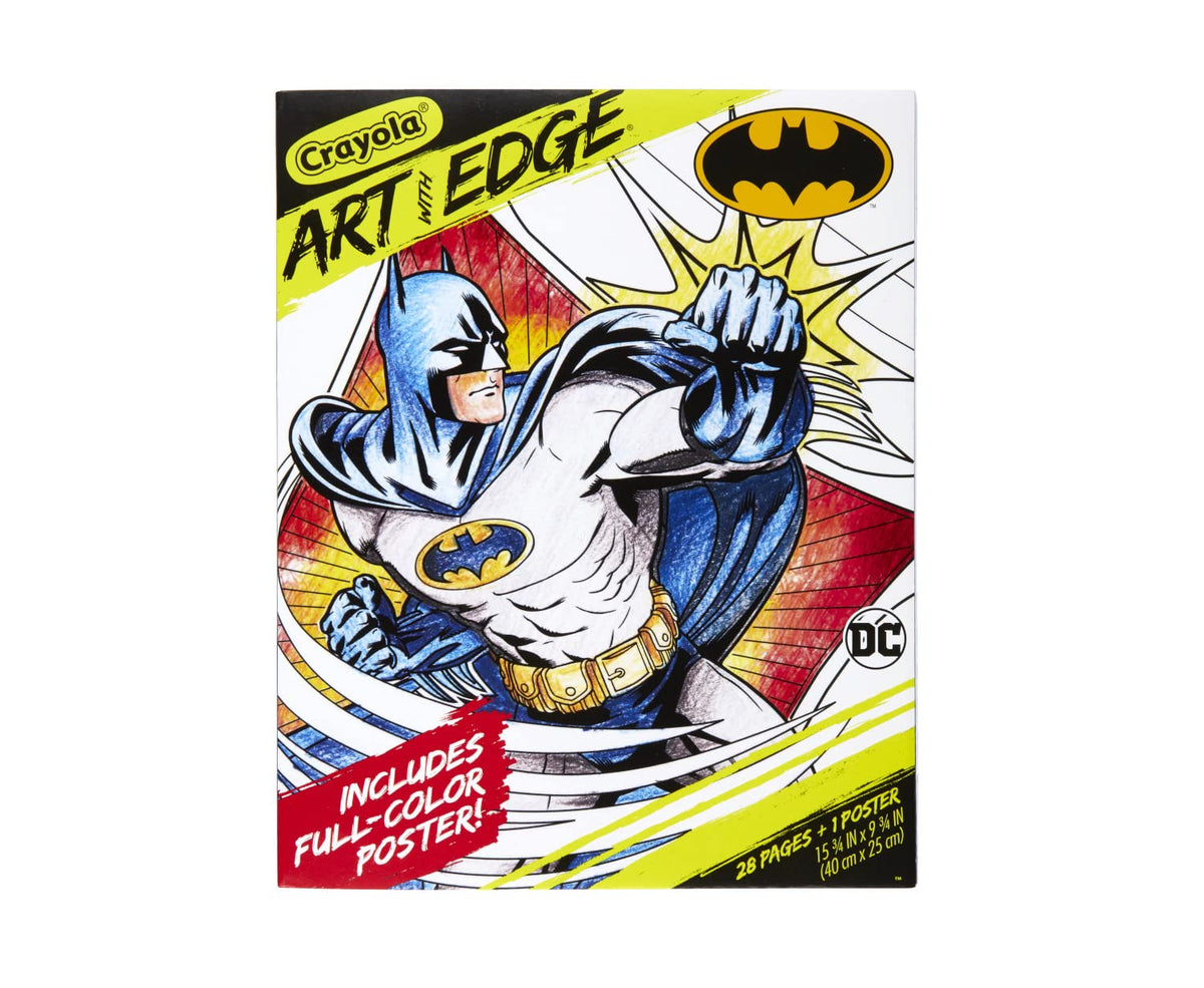 Crayola Batman coloring pages set with 28 detailed sheets for immersive coloring sessions