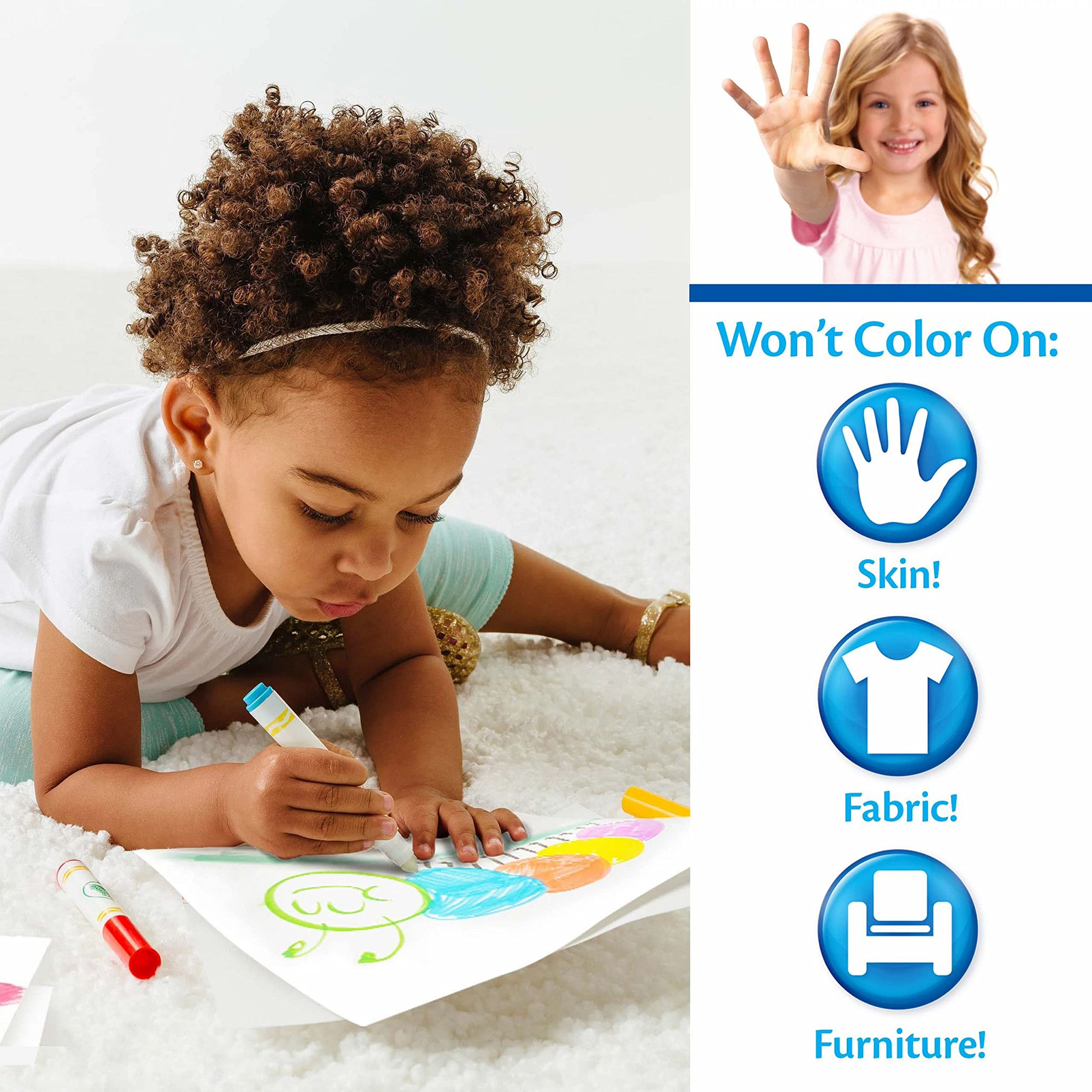 Children color happily with Crayola Blues Clues Color Wonder