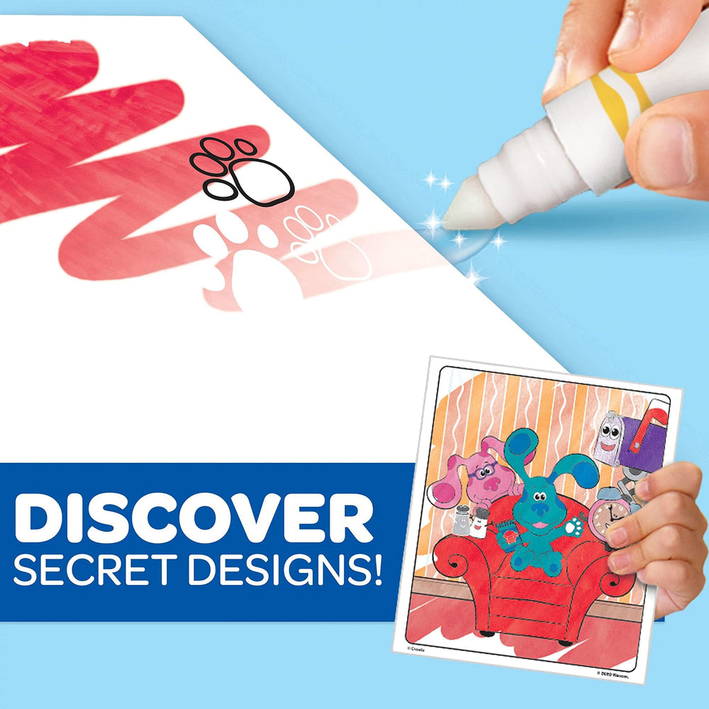 Crayola Blues Clues Color Wonder markers close-up with bright hues