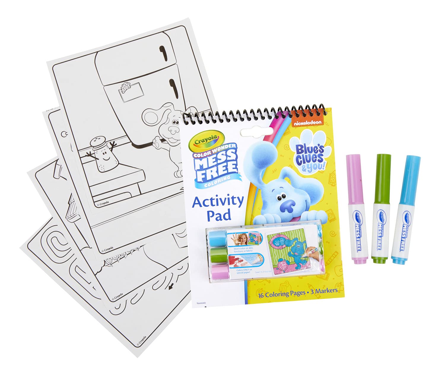 Crayola Blues Clues No Mess Markers Pip Squeaks for mess-free coloring