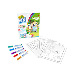 Bluey artwork pages from Crayola Color Wonder to keep toddlers engaged
