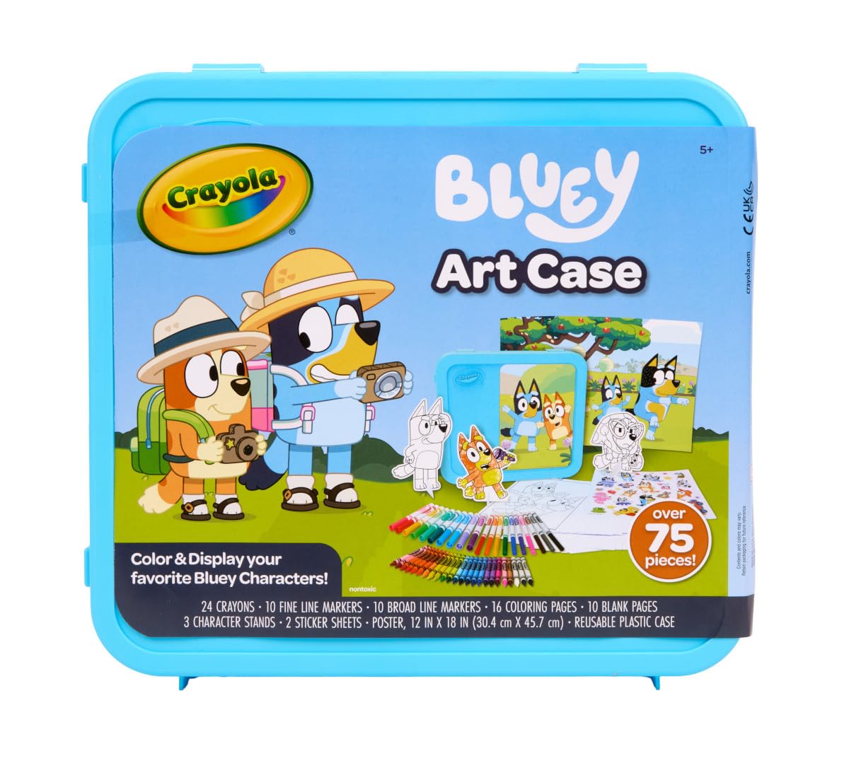 Crayola Bluey markers and crayons for bold, detailed artwork