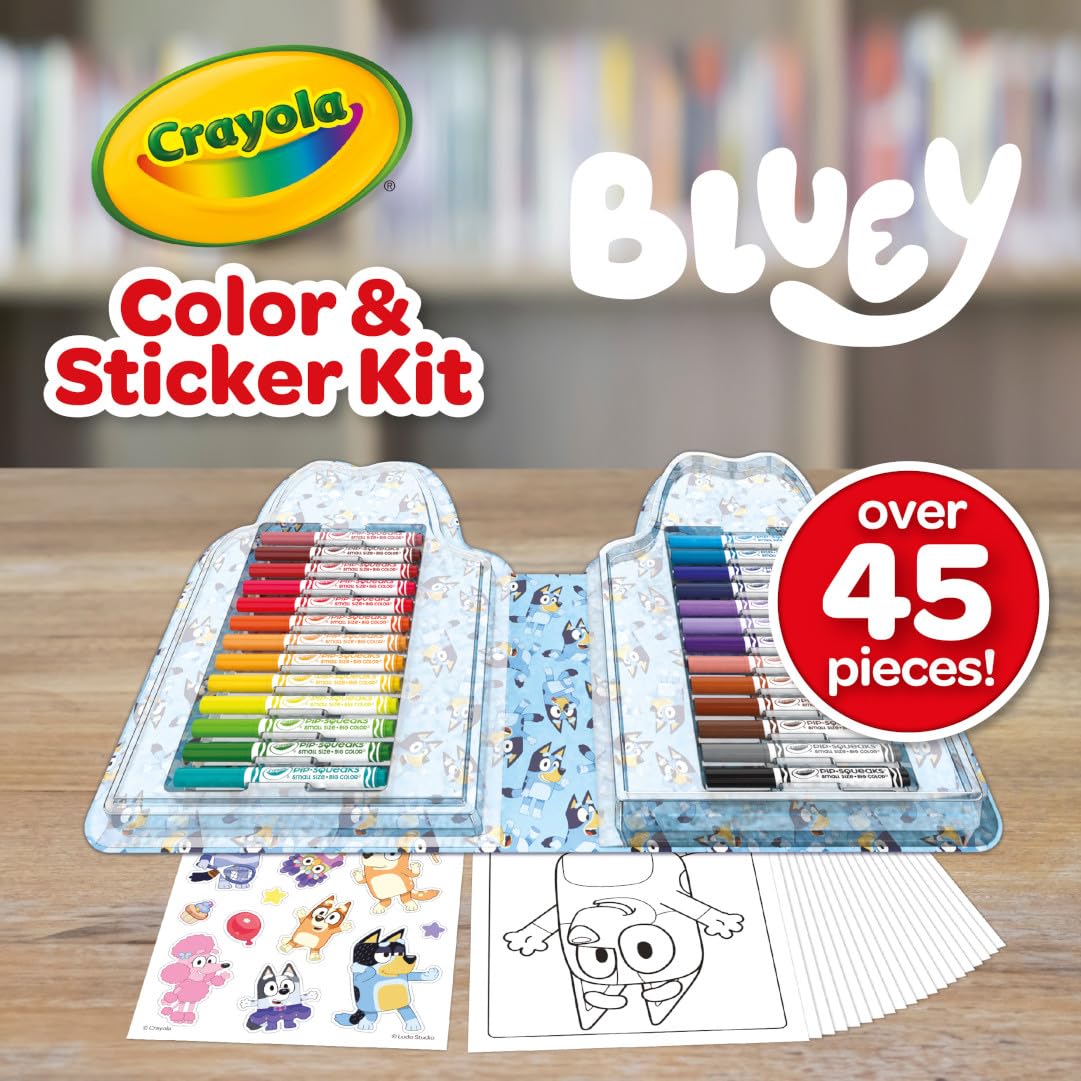 Bluey sticker sheet for decorating and personalizing art projects.