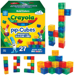 Crayola Bold PIP Cubes colorfully arranged blocks for imaginative building play.
