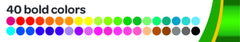 Crayola Ultra Clean Markers offer a wide color range for imaginative drawing.