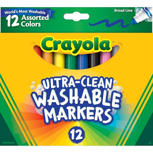Crayola Broad Line Markers bold tips close-up for shading and layering.