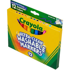 Crayola Broad Line Markers colors on paper for notes and crafts.