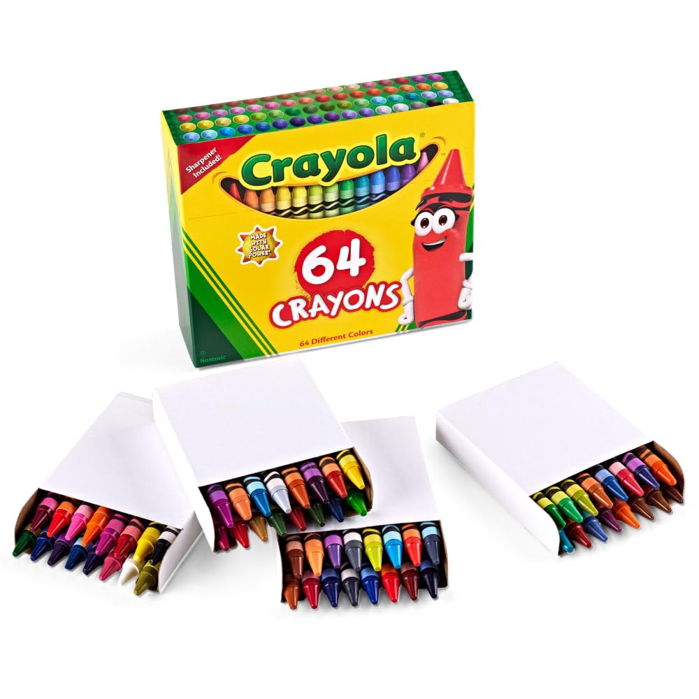 Crayola built-in sharpener feature for on-the-spot color maintenance.