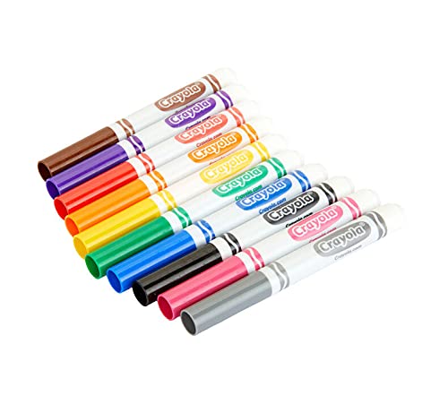 Crayola broad-tip markers deliver smooth strokes for large areas