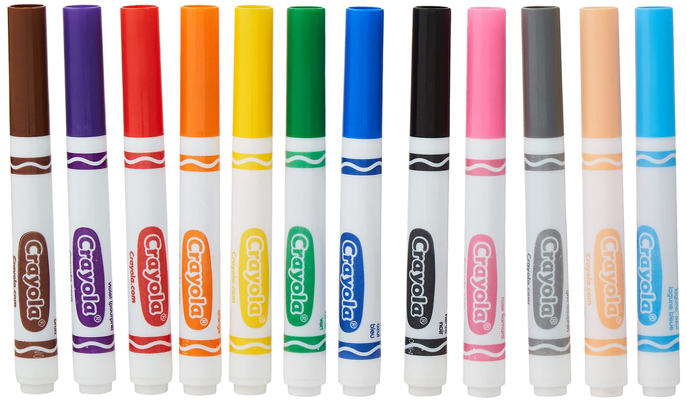 Classic Crayola markers for vibrant poster and classroom projects