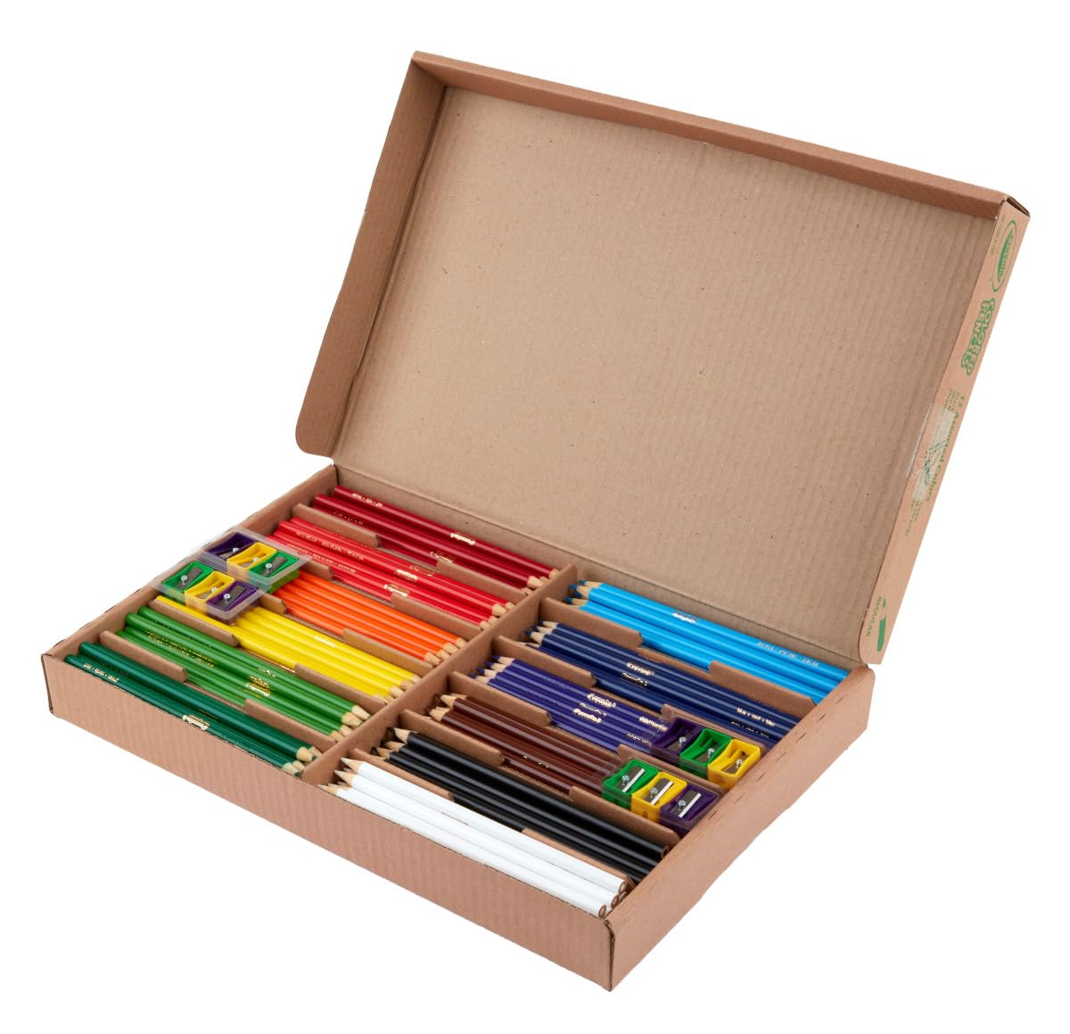 Crayola Classpack 12 sharpeners ensure quick color changes during class activities.