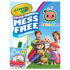 Crayola Cocomelon Color Wonder pages for mess-free travel coloring