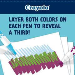 Crayola Color Change Markers no-bleed ink keeps pages clean for bold designs.