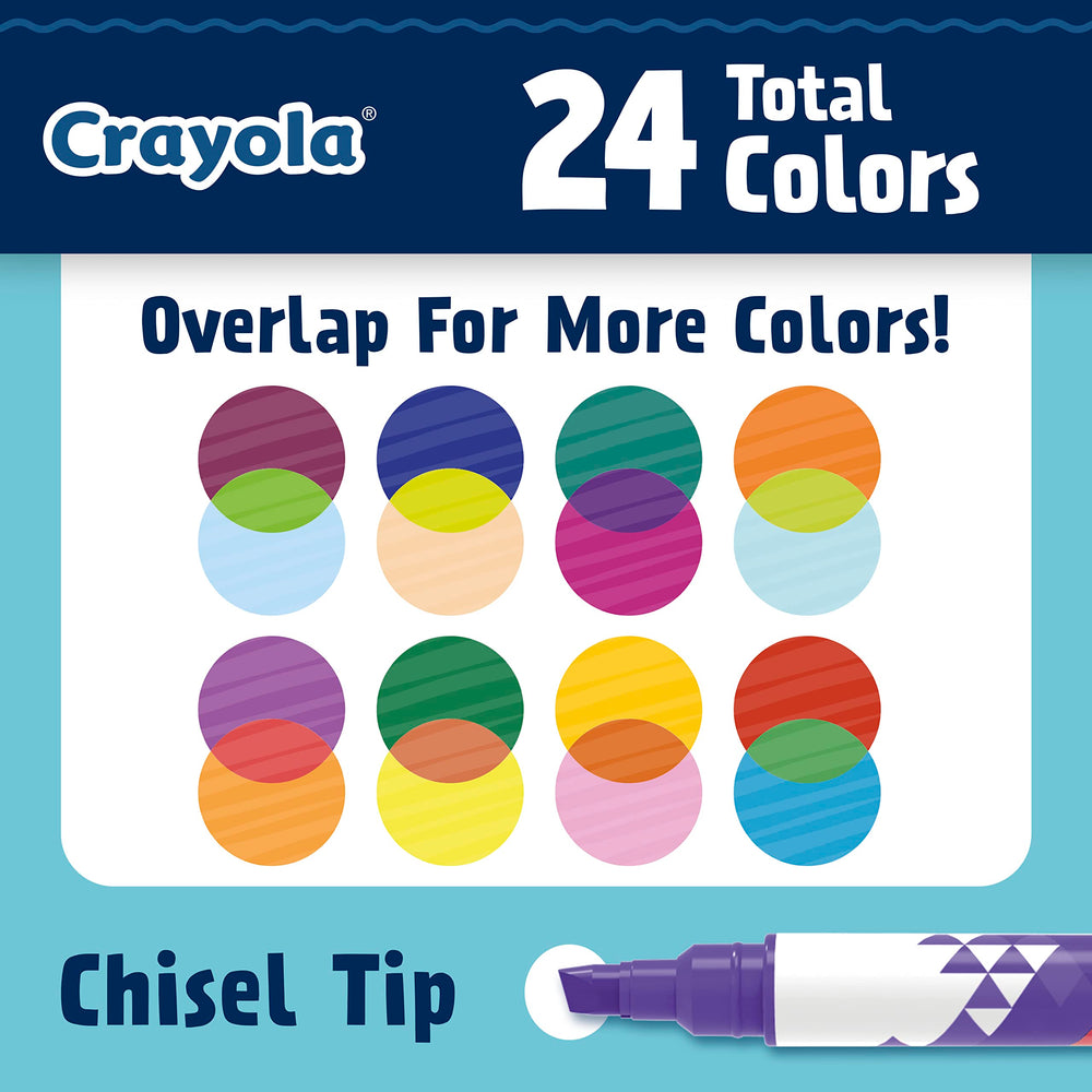 Crayola Color Change Markers are safe and non-toxic for ages 8 and up.