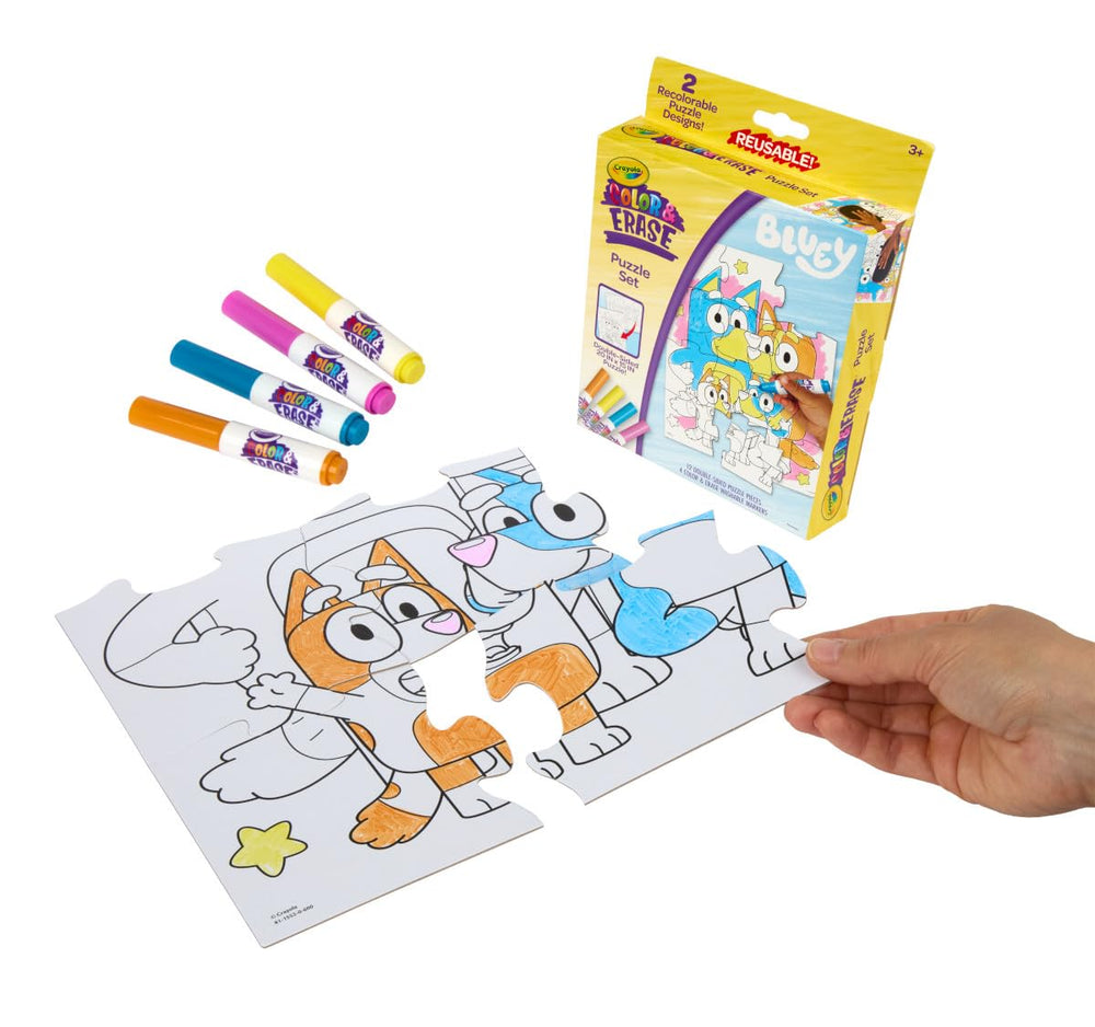 Crayola reusable puzzle panels invite color-and-erase play