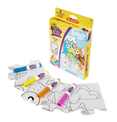 Crayola Color & Erase markers with Bluey puzzle for washable coloring