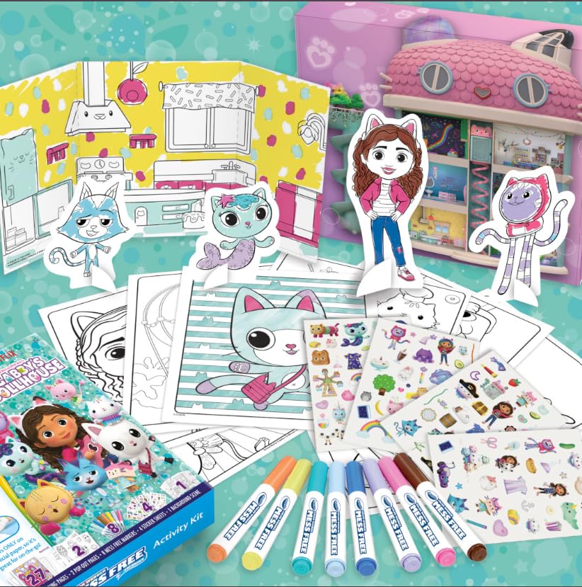 Crayola Color Wonder Gabby Dollhouse activity kit for travel-friendly art