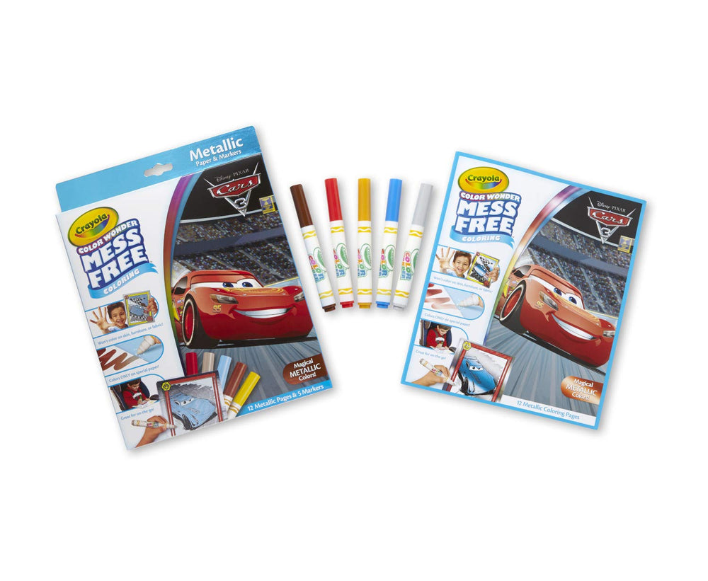 Crayola Color Wonder markers reveal color only on Color Wonder Paper, keeping hands clean.