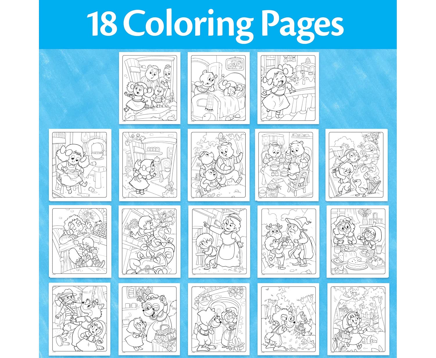 Crayola Color Wonder fairytales page 4, vibrant imagination with no ink on skin.