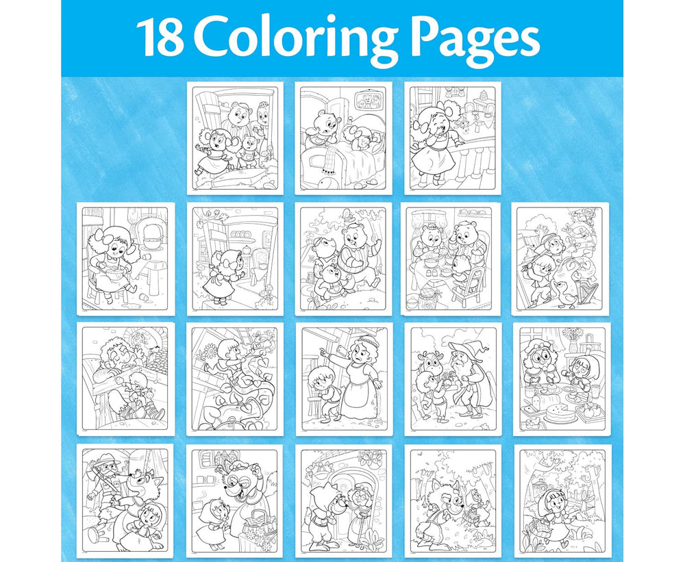 Crayola Color Wonder fairytales page 4, vibrant imagination with no ink on skin.